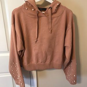 Zara Pink & Pearl Sweater